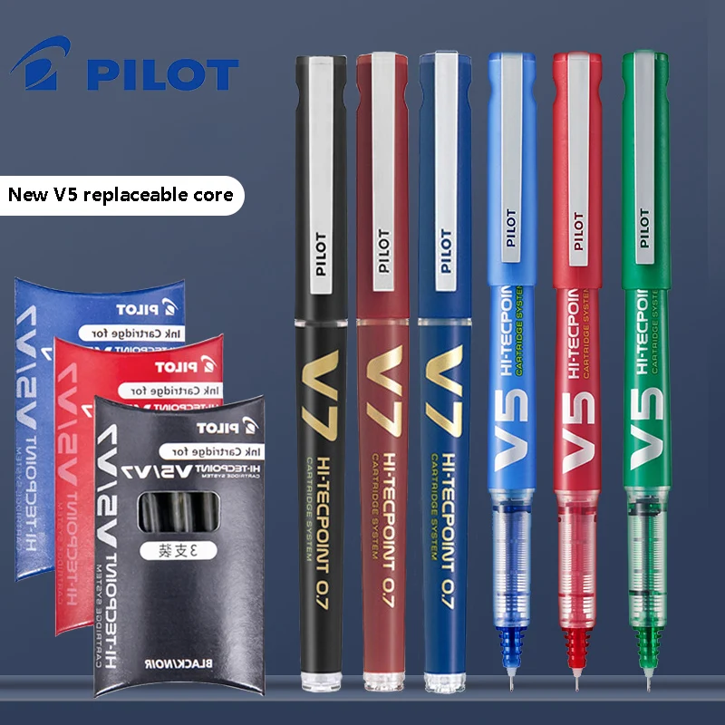 Pilot Pen V5 - Многоразовые ручки-роллеры Pilot V5/V7, офисные принадлежности,