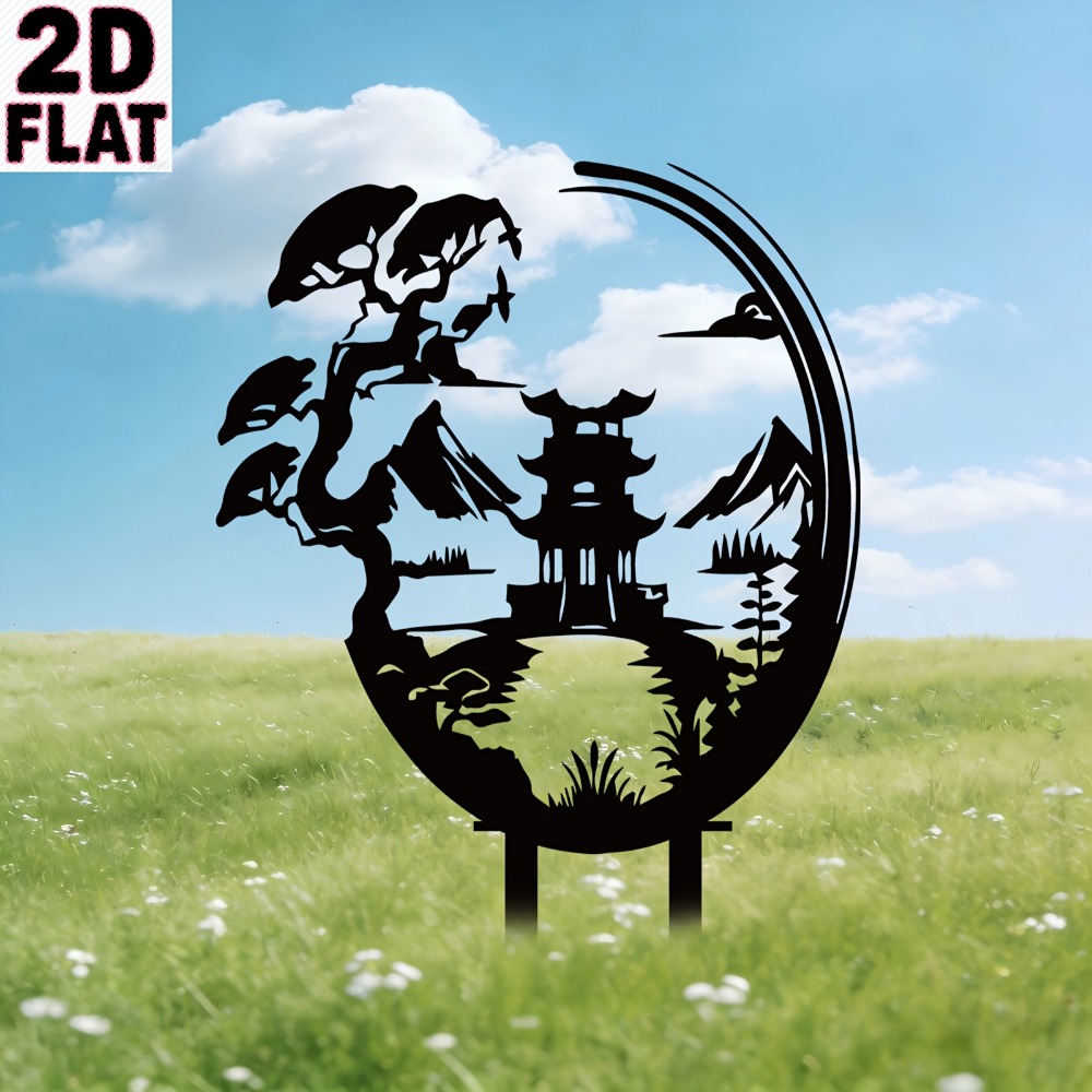 Art Craft Bar - CIFBUY, китайский павильон, металлическое настенное украшение,