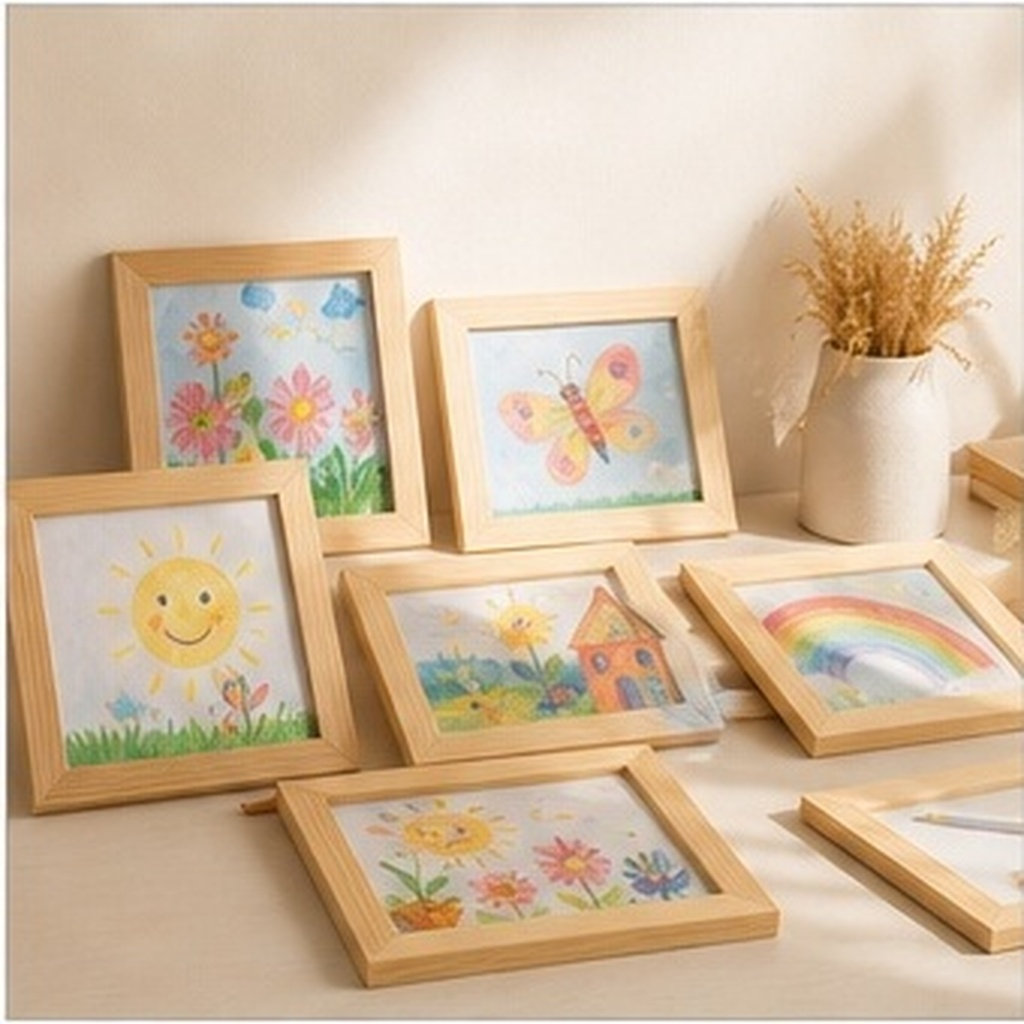 6 шт. деревянных рамок для кар – обзор и цена Art And Craft For Nursery