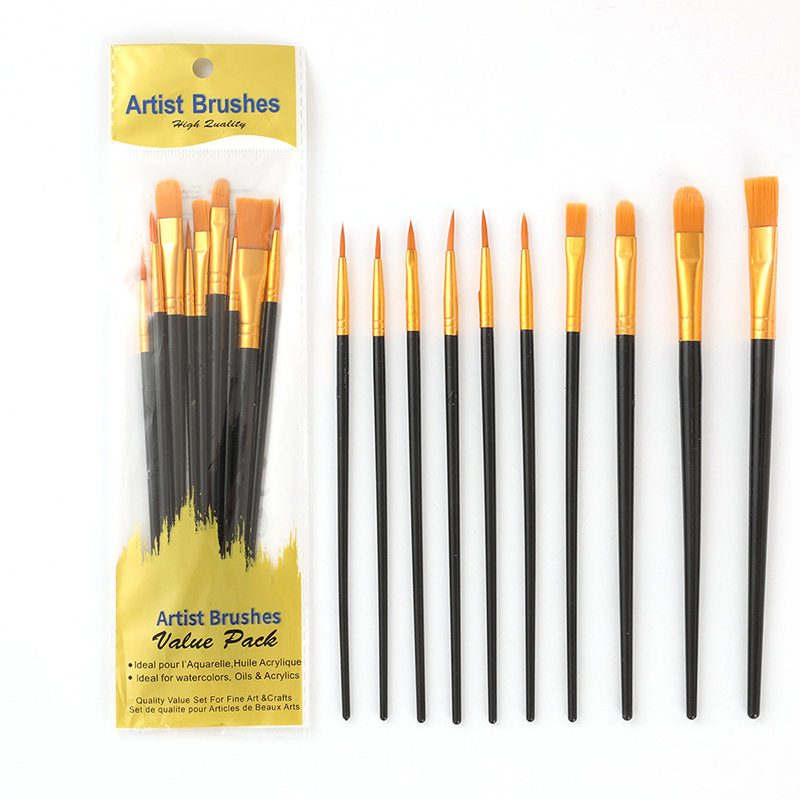 10 шт., набор кистей для масла – обзор и цена Gouache Paint Set